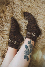 Load image into Gallery viewer, Quilty Cabin Socks // PDF Knitting Pattern