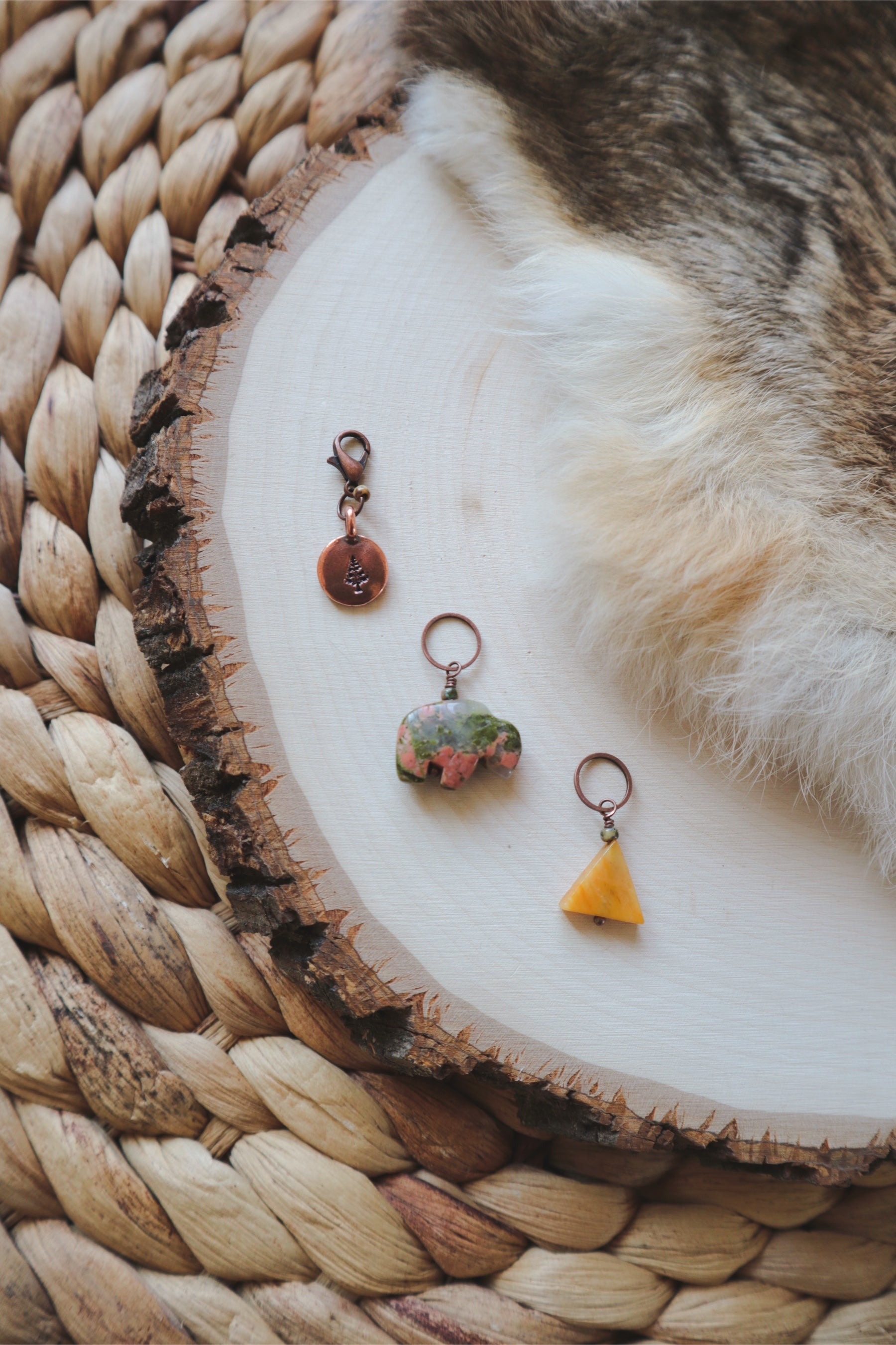 Mountain Mood Stitch Marker Set // PreOrder Horse Feather Fiber Arts