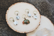 Load image into Gallery viewer, Bison + Flower Set // Unakite + Howlite