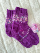 Load image into Gallery viewer, Quilty Cabin Socks // PDF Knitting Pattern