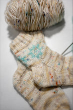 Load image into Gallery viewer, Quilty Cabin Socks // PDF Knitting Pattern