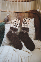 Load image into Gallery viewer, Quilty Cabin Socks // PDF Knitting Pattern