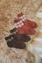 Load image into Gallery viewer, Quilty Cabin Socks // PDF Knitting Pattern