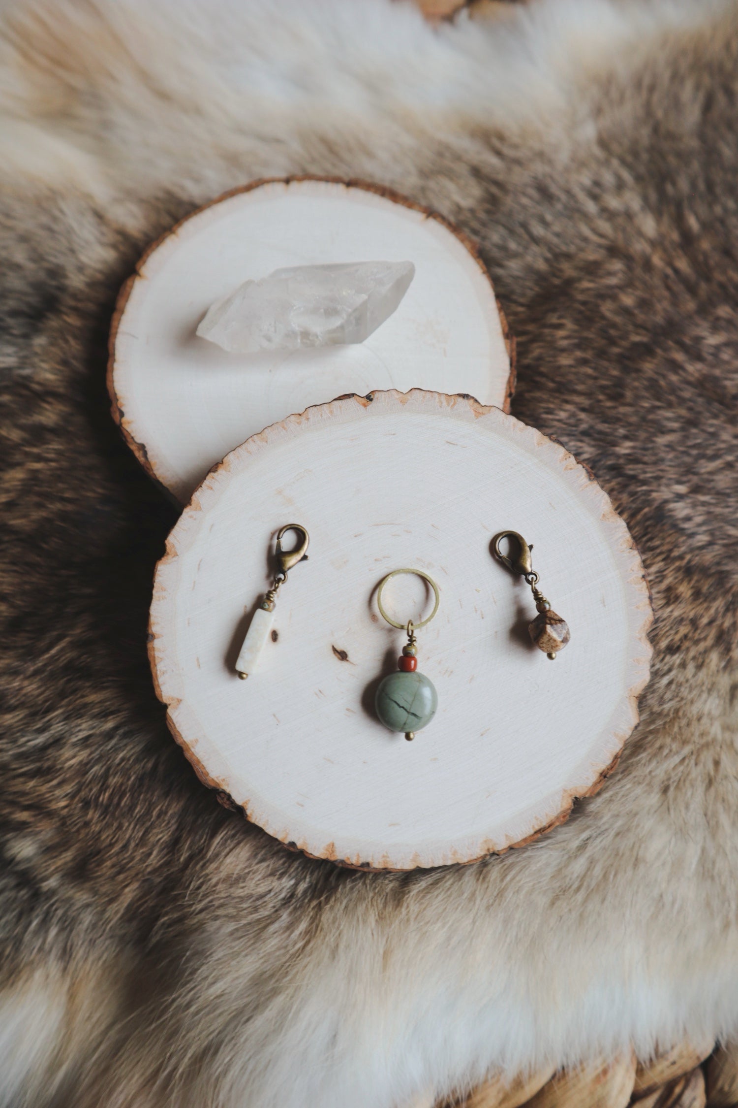 E S S E N T I A L S // White Riverstone + Green Jasper + Picture Jaspe