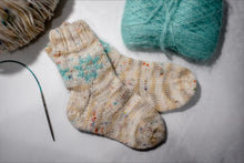 Load image into Gallery viewer, Quilty Cabin Socks // PDF Knitting Pattern
