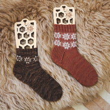 Load image into Gallery viewer, Quilty Cabin Socks // PDF Knitting Pattern