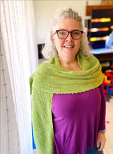 Load image into Gallery viewer, Quail Feather Wrap // PDF Knitting Pattern