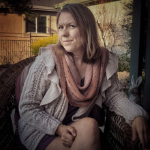 Load image into Gallery viewer, Quail Feather Wrap // PDF Knitting Pattern