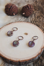 Load image into Gallery viewer, Purple Flower // Czech Glass Stitch Marker
