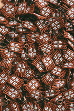 Load image into Gallery viewer, PREORDER // Hand-beaded Homestead Quilt Star • stitch marker or progress keeper
