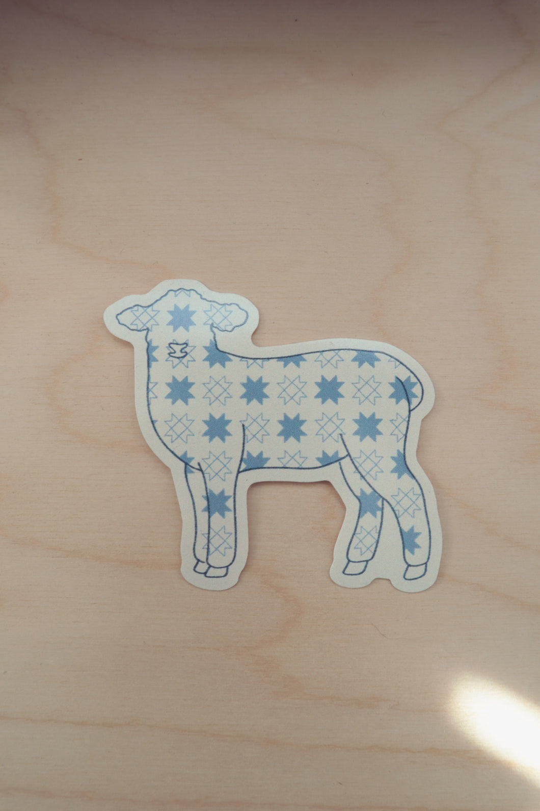 Quilted Lamb // Vinyl Sticker
