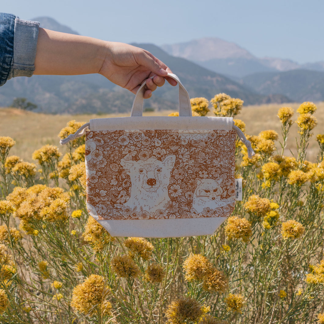 Fall Woodland // Small Project Bag