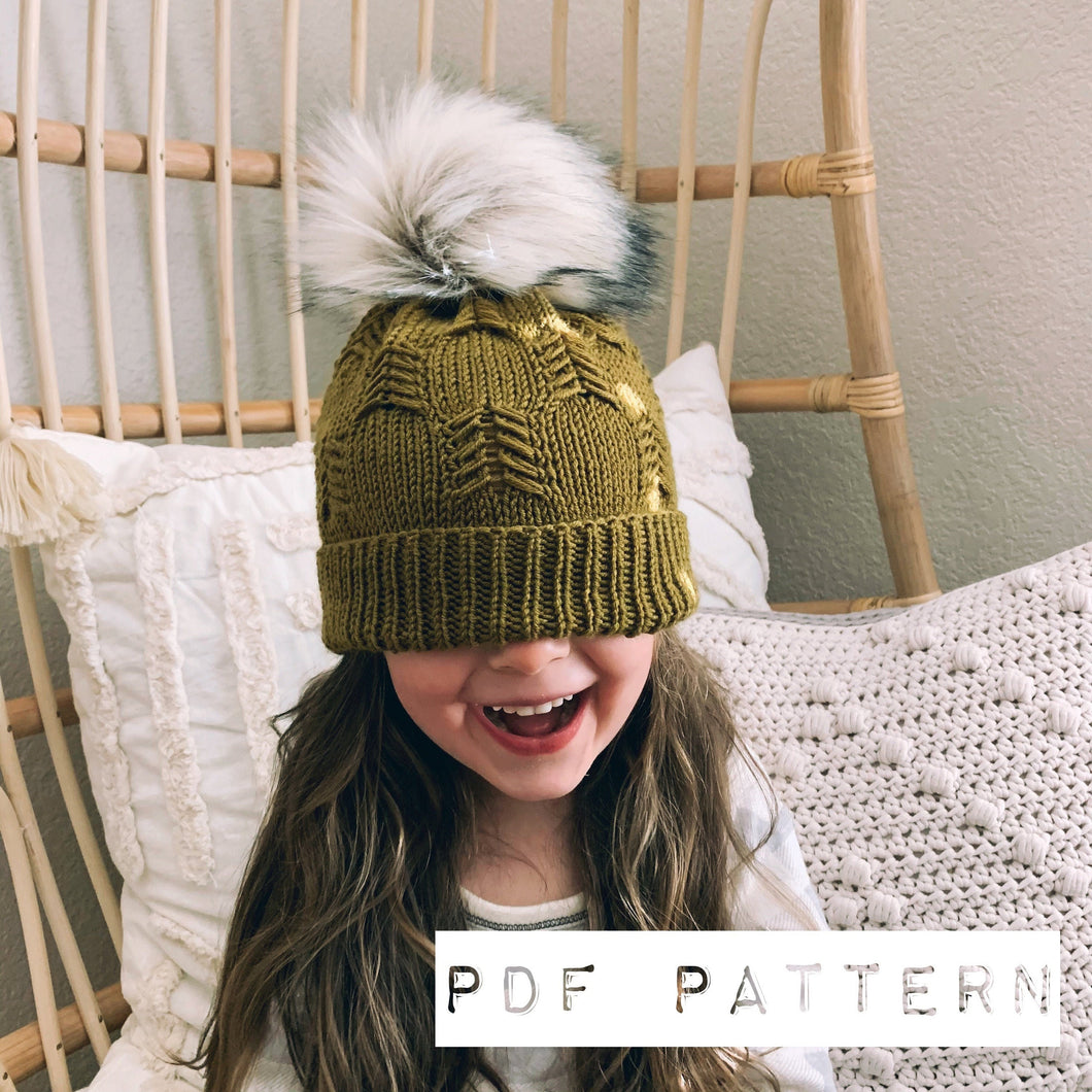 Horse Feather Beanie PDF PATTERN
