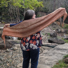 Load image into Gallery viewer, Quail Feather Wrap // PDF Knitting Pattern
